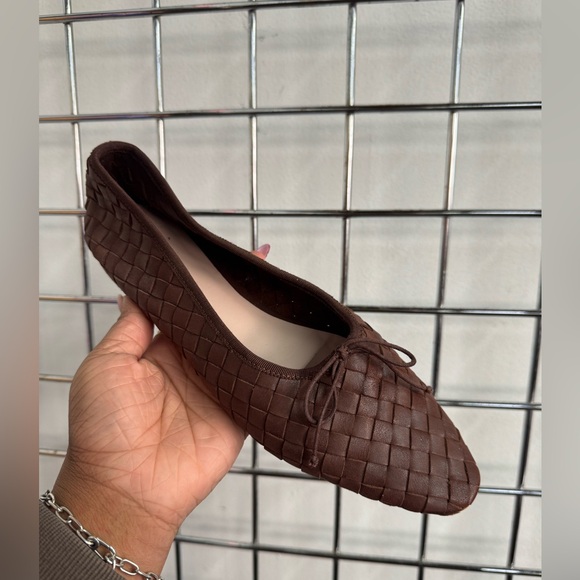Loeffler Randall Landry Chocolate Woven Ballet Flat Womens size 9.5 - Picture 10 of 10